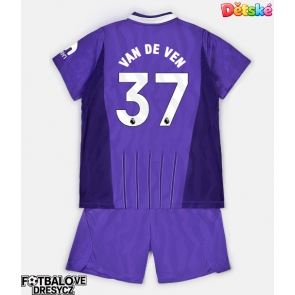 Tottenham Hotspur Micky van de Ven #37 Dětské Alternativní dres komplet 2026-27 Krátký Rukáv (+ trenýrky)